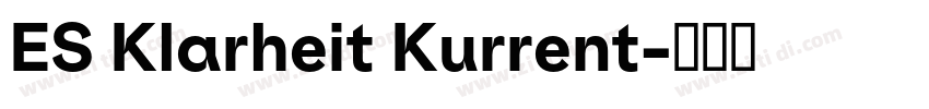 ES Klarheit Kurrent字体转换